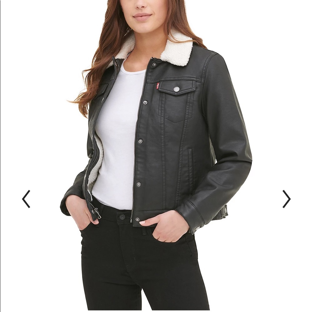 Levi's Women's Sherpa Lined Faux Leather Jacket